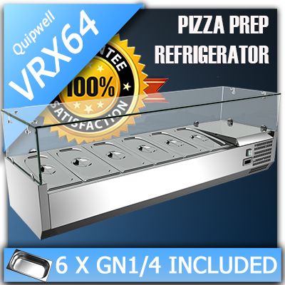 commercial pizza prep fridge / salad fridge - vrx64