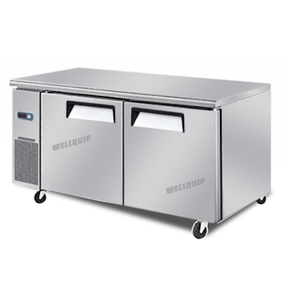 2-door commercial kitchen working bench freezer: quipwell-wc1278