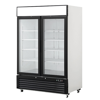 Vertical cooling showcase/FRIDGE Quipwell-LG1400HD Hinged Doors - Click Image to Close