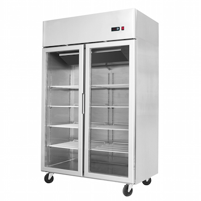 COMMERCIAL 2 DOOR UPRIGHT FRIDGE 1300L - TGA13 - Click Image to Close