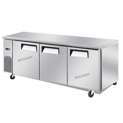 3-door commercial kitchen working bench Fridge: Quipwell-WA1868