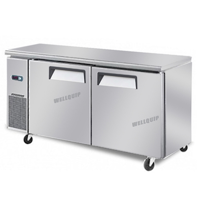 2-door Commercial Kitchen Working Bench FREEZER: Quipwell-WC1568 - Click Image to Close